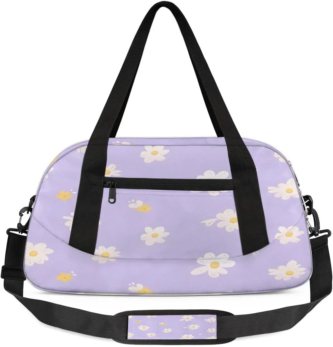 Sport Duffel Bag Cute Daisy Kids Gym Bag Weekender Overnight Bags for Boys Girls Teens Carry On Workout Travel Bag