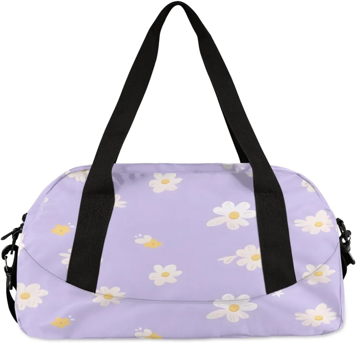 Sport Duffel Bag Cute Daisy Kids Gym Bag Weekender Overnight Bags for Boys Girls Teens Carry On Workout Travel Bag