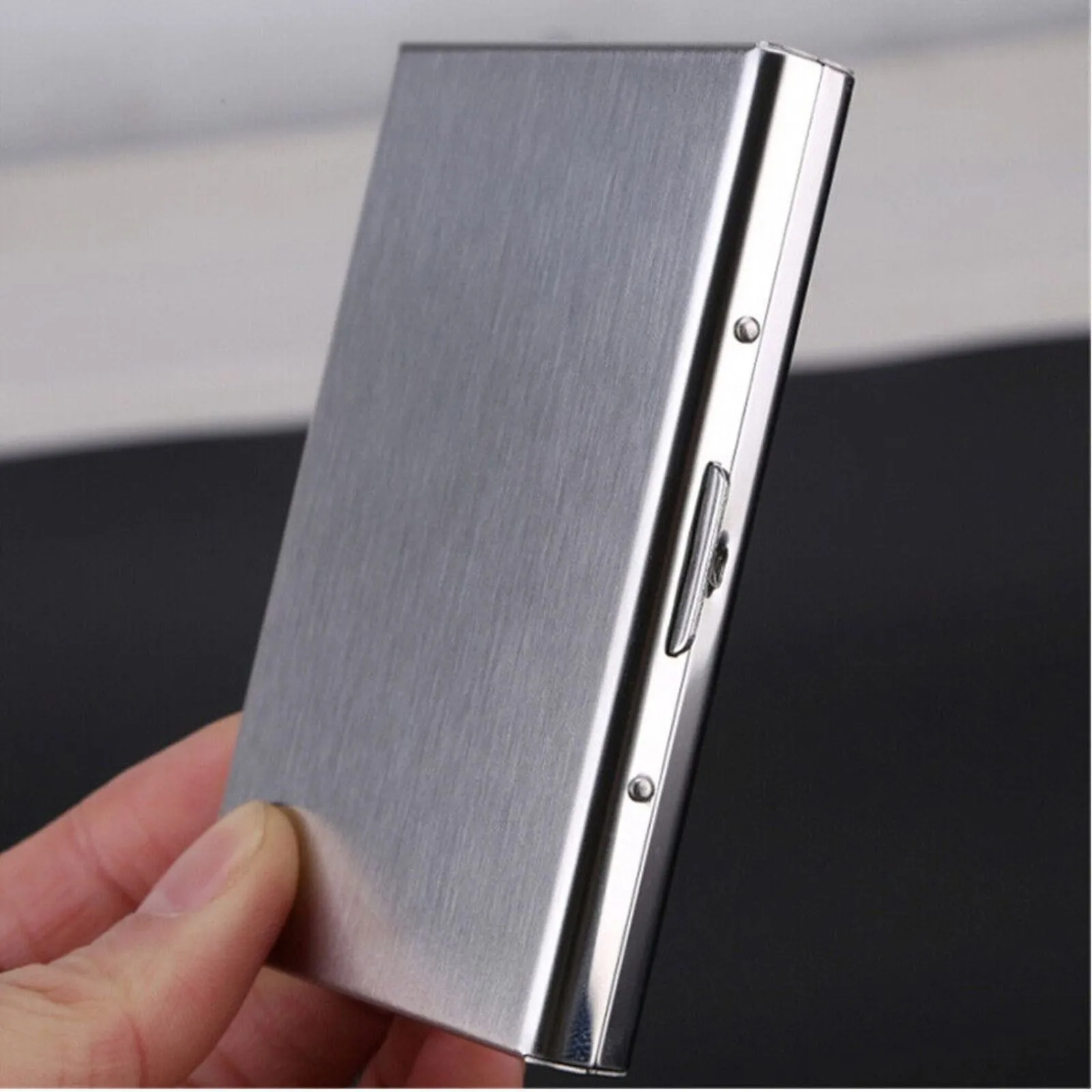 Stainless Case Slim Wallet RFID Blocking ID Credit Card Holder Protector Purse