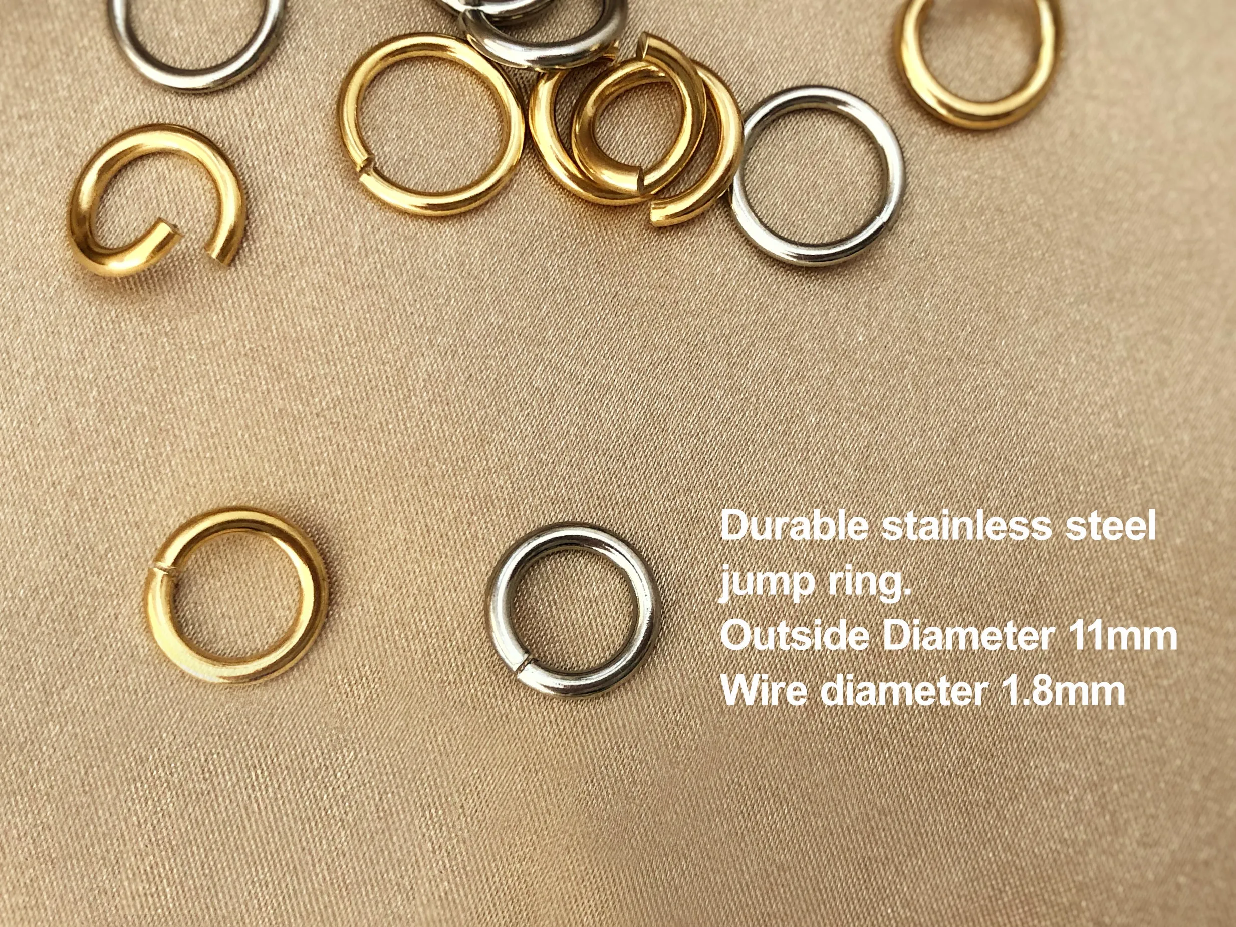 Stainless Steel Chain 8mm 60cm/110cm, Shoulder Chain in Gold Silver, Metal Bag Chain Strap, Bag Making