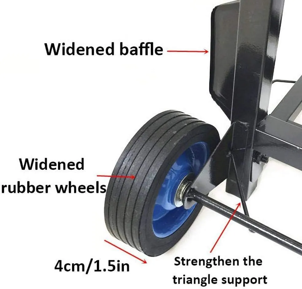 Steel Multi-Functional Hand Truck Trolley with Anti Puncture Solid Wheel and 130 kg Capacity Wheeled Shopping Bag for Sack Trolley (Style #5) (Style #5)