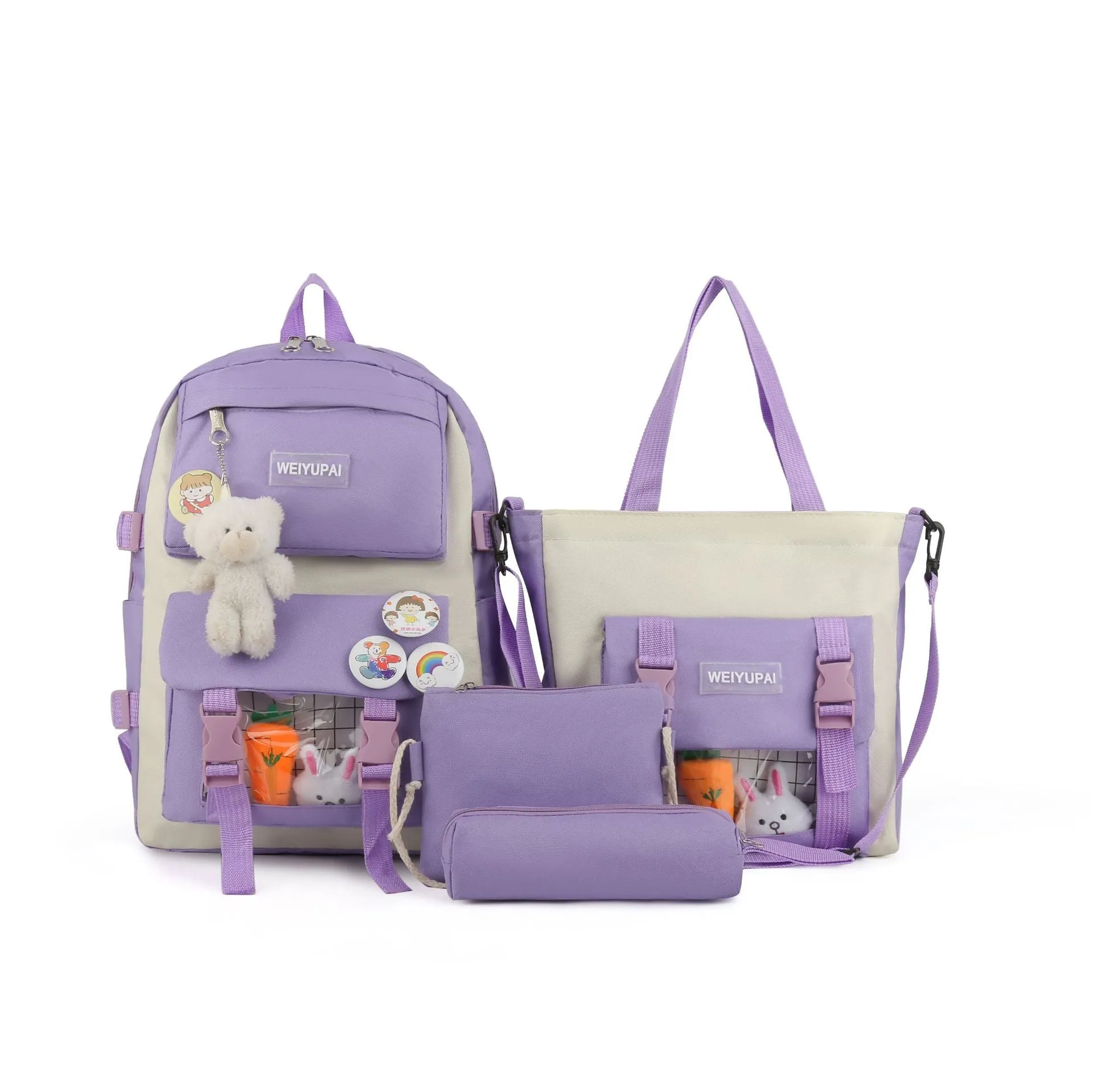 Style Cute Cartoon Early The Campus Of Large Backpacks