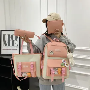Style Cute Cartoon Early The Campus Of Large Backpacks