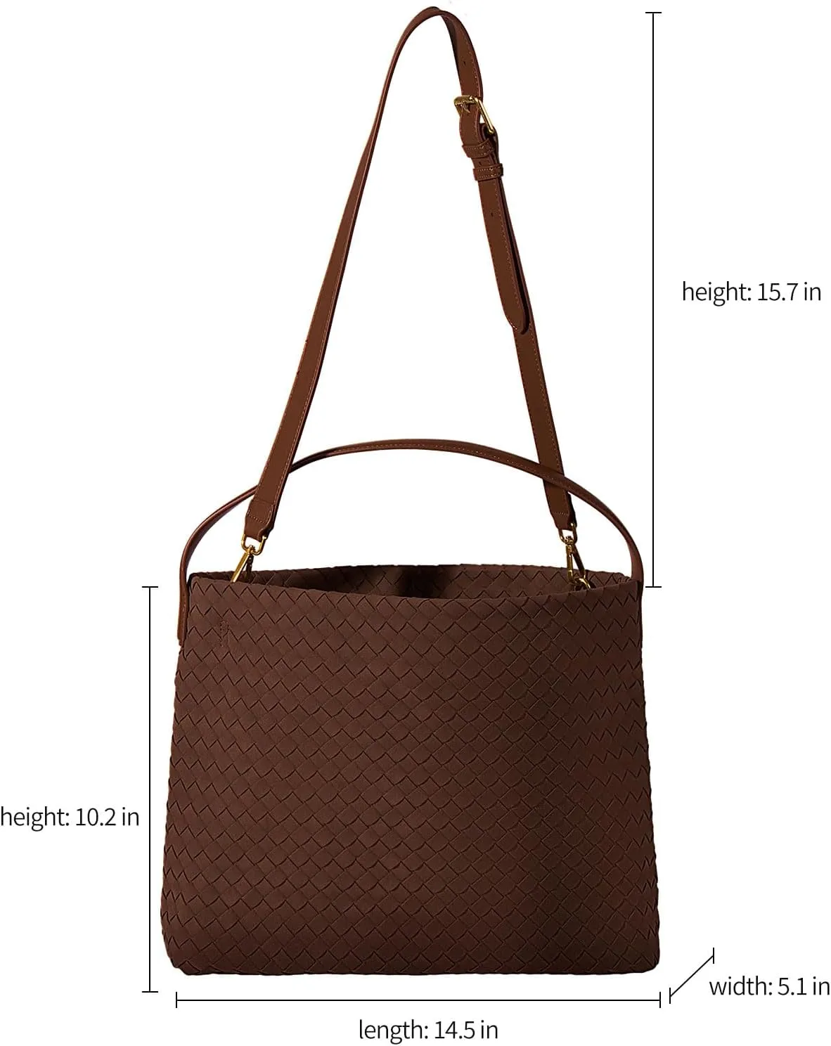 Suede Hobo Bag for Women Woven Bag Shoulder Bag Casual Tote Bag