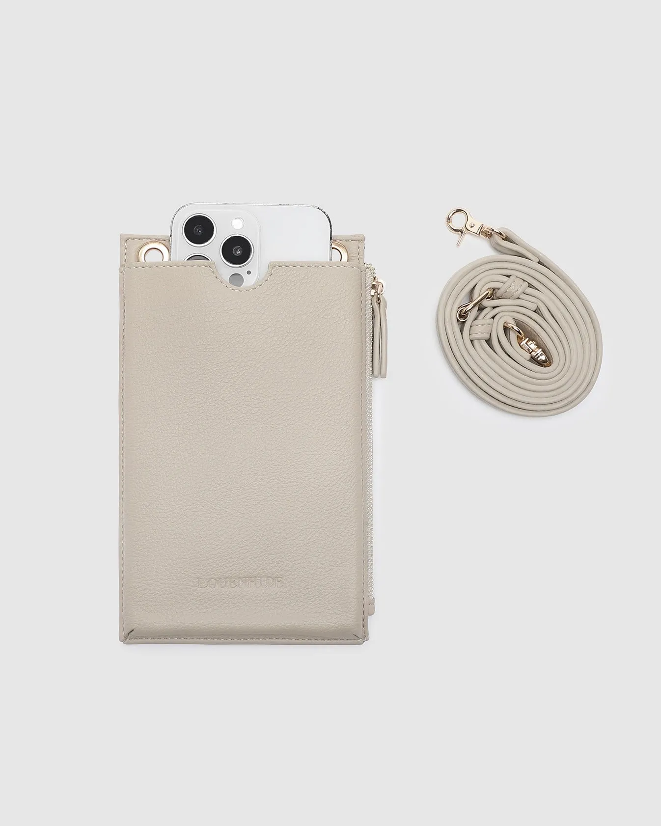 Suki Phone Crossbody Bag (Almond)
