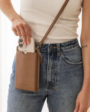 Suki Phone Crossbody Bag (Caramel)