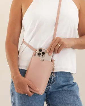 Suki Phone Crossbody Bag (Dusty Pink)
