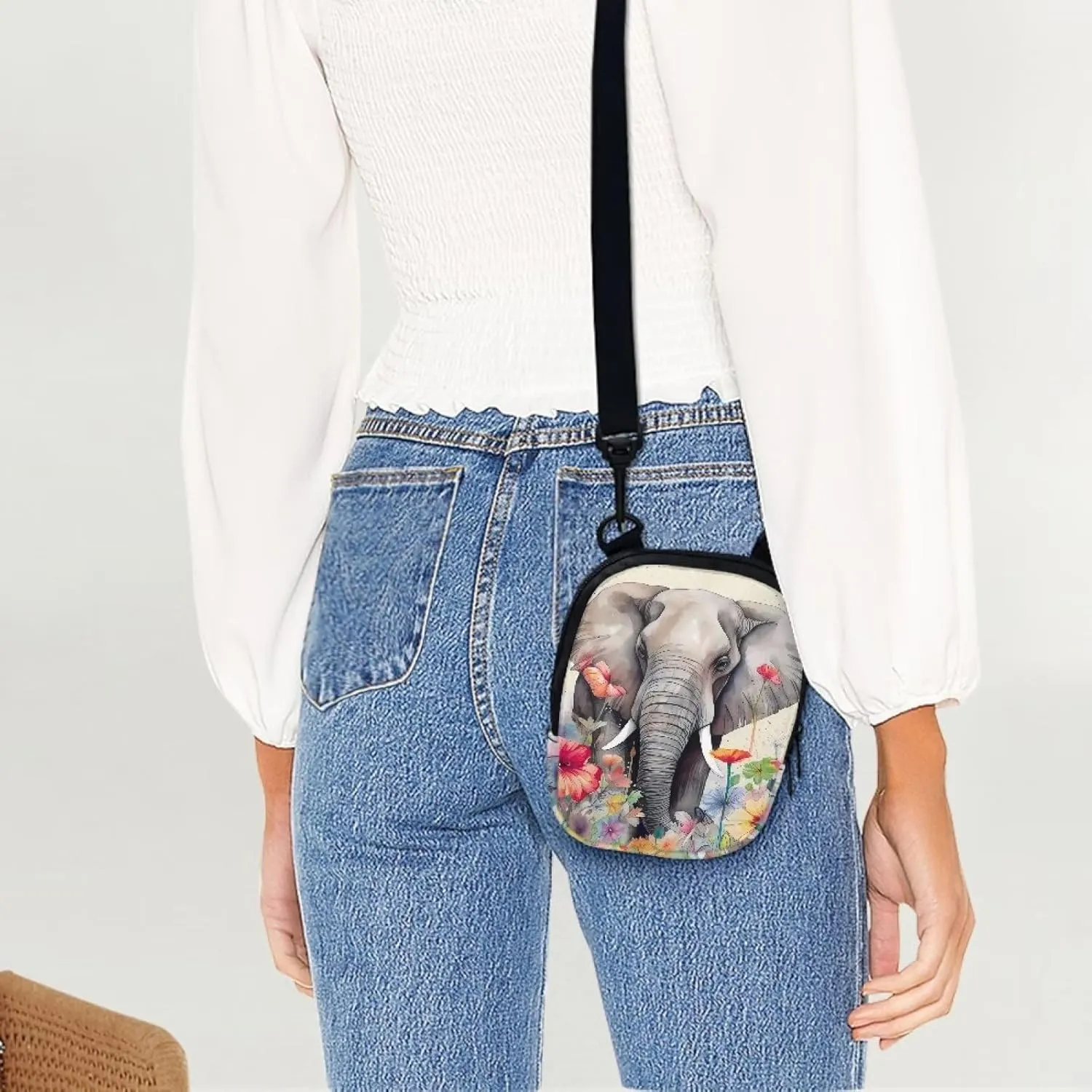 Suobstales Women Messenger Bag Mini Cross-Body Cell Phone Purse Shoulder Strap Wallet Pouch Bag Girls Crossbody Bag