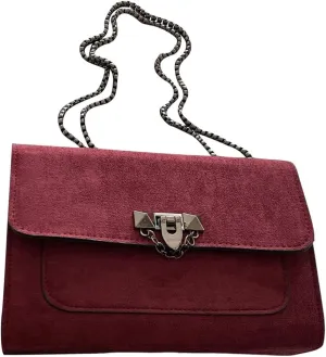 SweatyRocks Women's Leopard Print Flap Shoulder Bag Top Handle Leather Crossbody Purses with Chain Strap