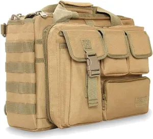 Tactical Briefcase, tactical computer bag 14.1" 15.6 In Men's Military Laptop Messenger Multifunction Briefcase for Men