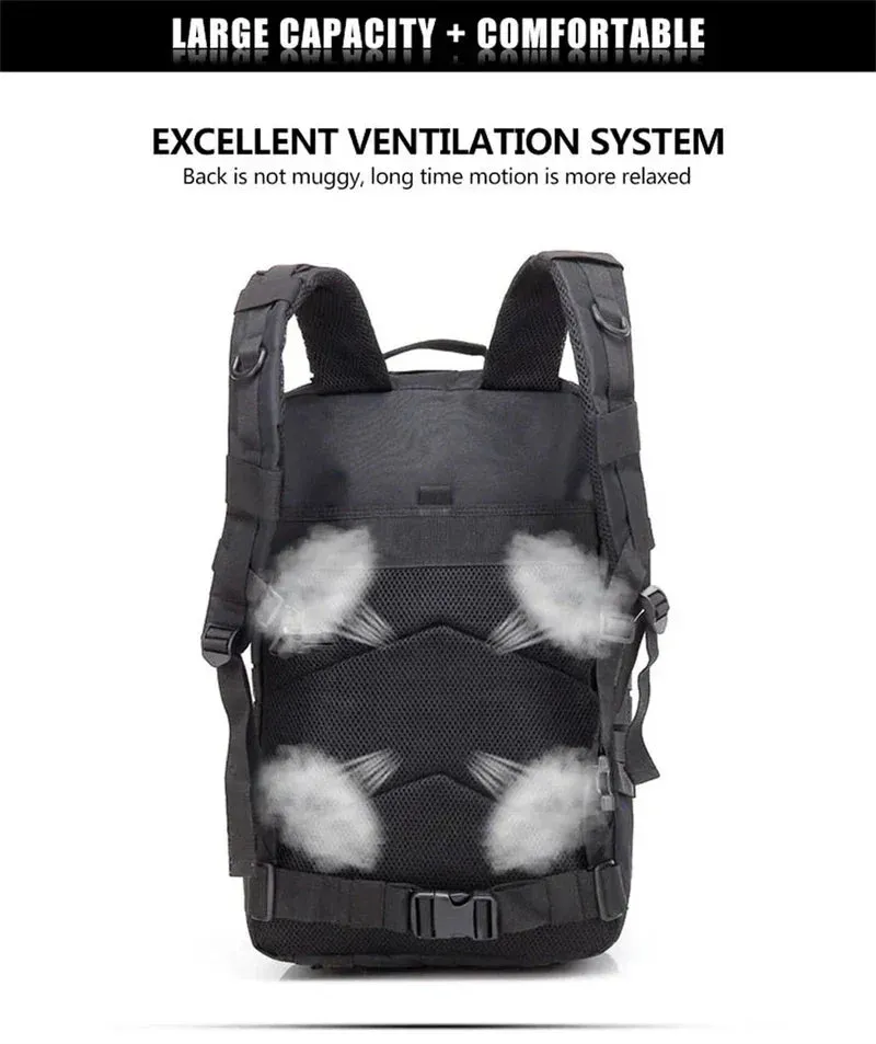 Tactical Hiking Backpacks – Large Capacity, Durable for Outdoor Travel