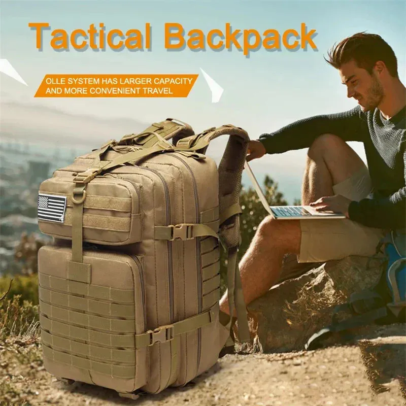 Tactical Hiking Backpacks – Large Capacity, Durable for Outdoor Travel