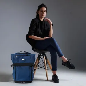 Tango Series: Laptop Bag with Dual-Zipper Pocket & Sponge Padding | 45x35x18cm | Blue