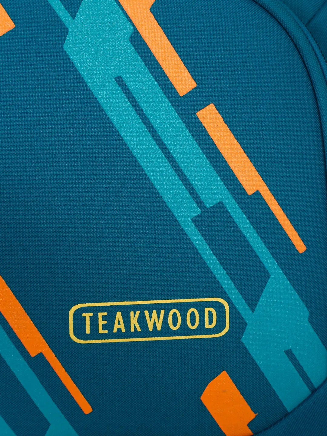 Teakwood Leather Teal Printed Small Duffle Bag