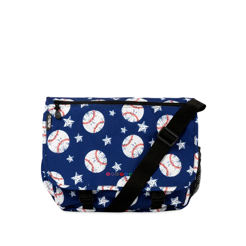 Terry Messenger bag in Baseball - Final Sale