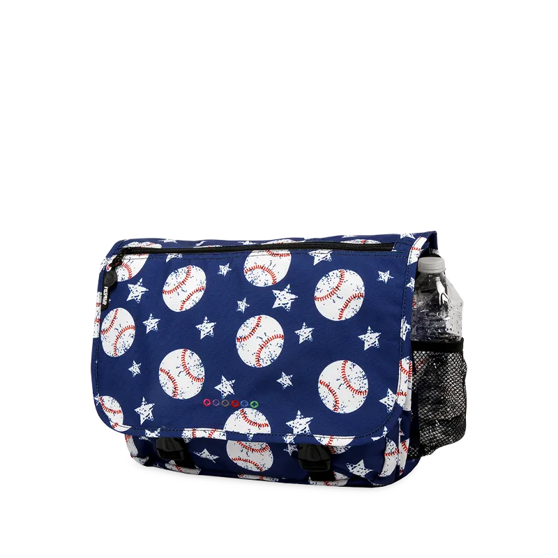 Terry Messenger bag in Baseball - Final Sale