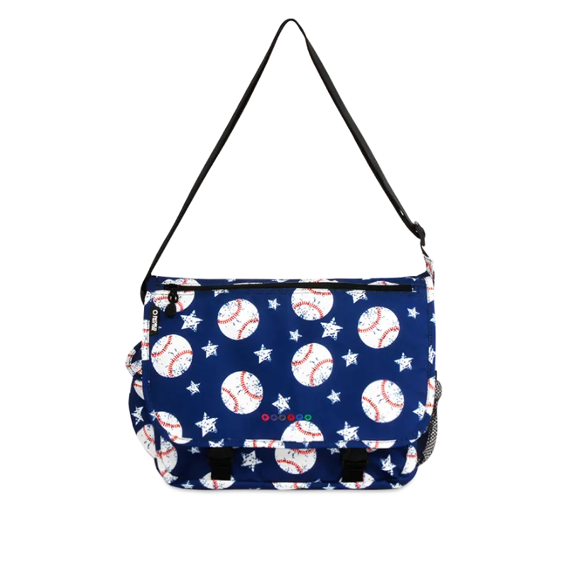 Terry Messenger bag in Baseball - Final Sale