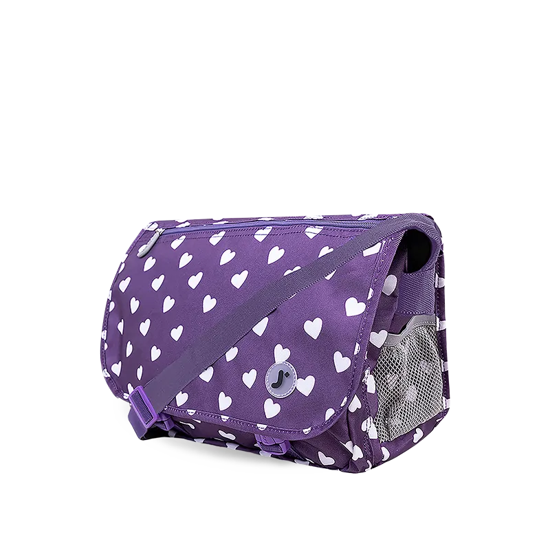 Terry Messenger bag in Purple Heart