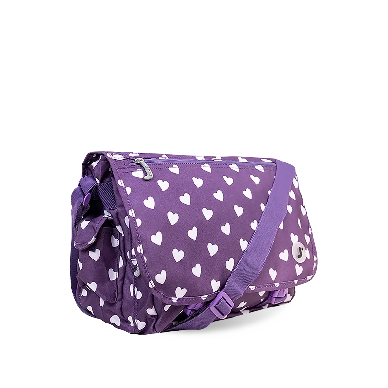 Terry Messenger bag in Purple Heart