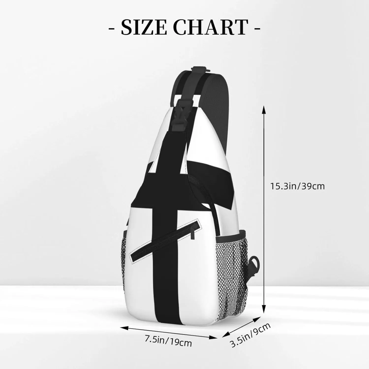 Teutonic Knights Flag Small Crossbody Backpack Sling Bag For Men Women Mini One Shoulder Chest Bags Gym Sport Travel Hiking Daypack