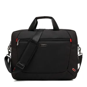 THE CLOWNFISH CoolBELL Laptop Bag For 15.6 inch Laptops Computer Notebook Bag USB external charging port Shoulder Messenger Business Bag (Black)