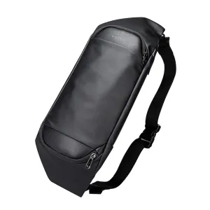 THE CLOWNFISH Water Repellent Polyester Sling Bag - Multipurpose with Water Resistant Pocket | 7L | Black