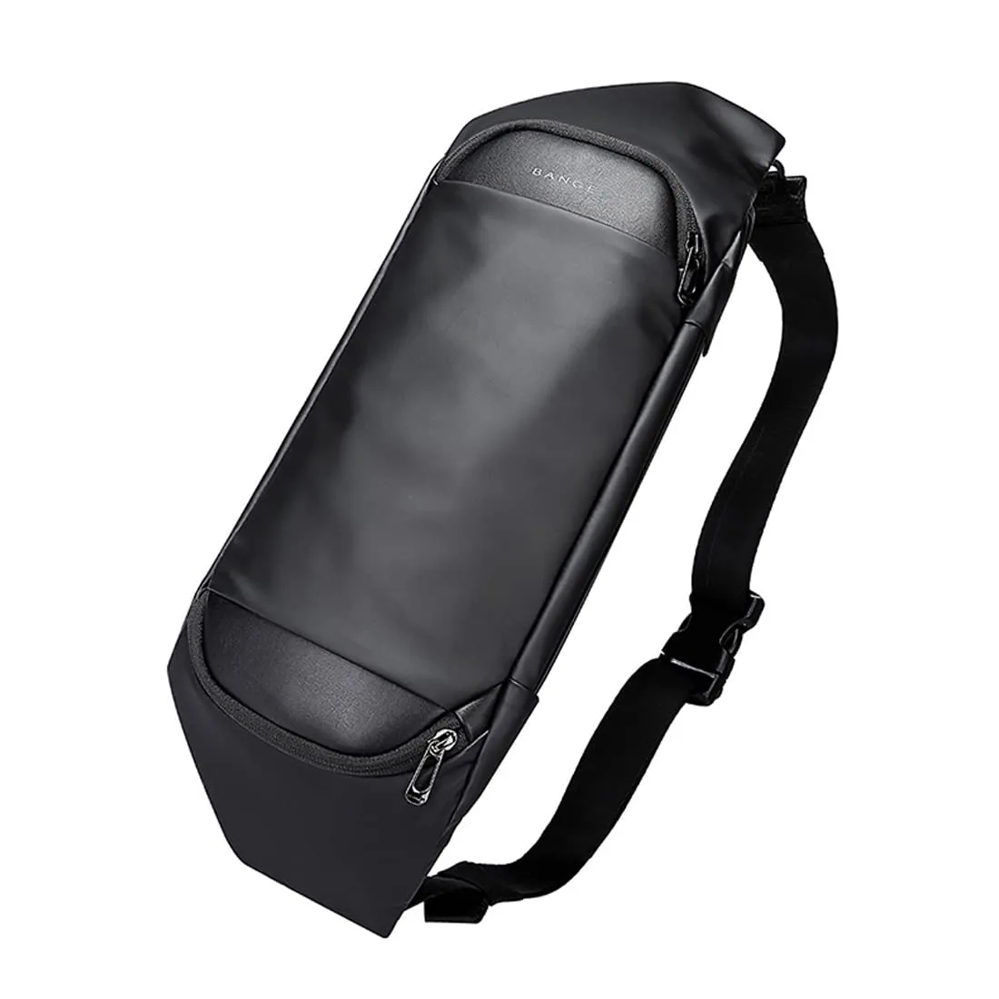 THE CLOWNFISH Water Repellent Polyester Sling Bag - Multipurpose with Water Resistant Pocket | 7L | Black