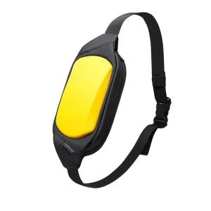 THE CLOWNFISH Water Resistant TPU Unisex Sling Bag | 2 Lit | Yellow