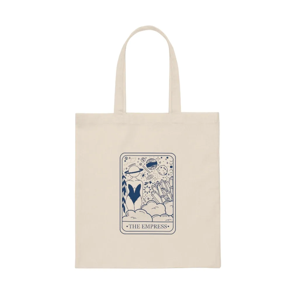 The Empress Tarot Card Canvas Tote