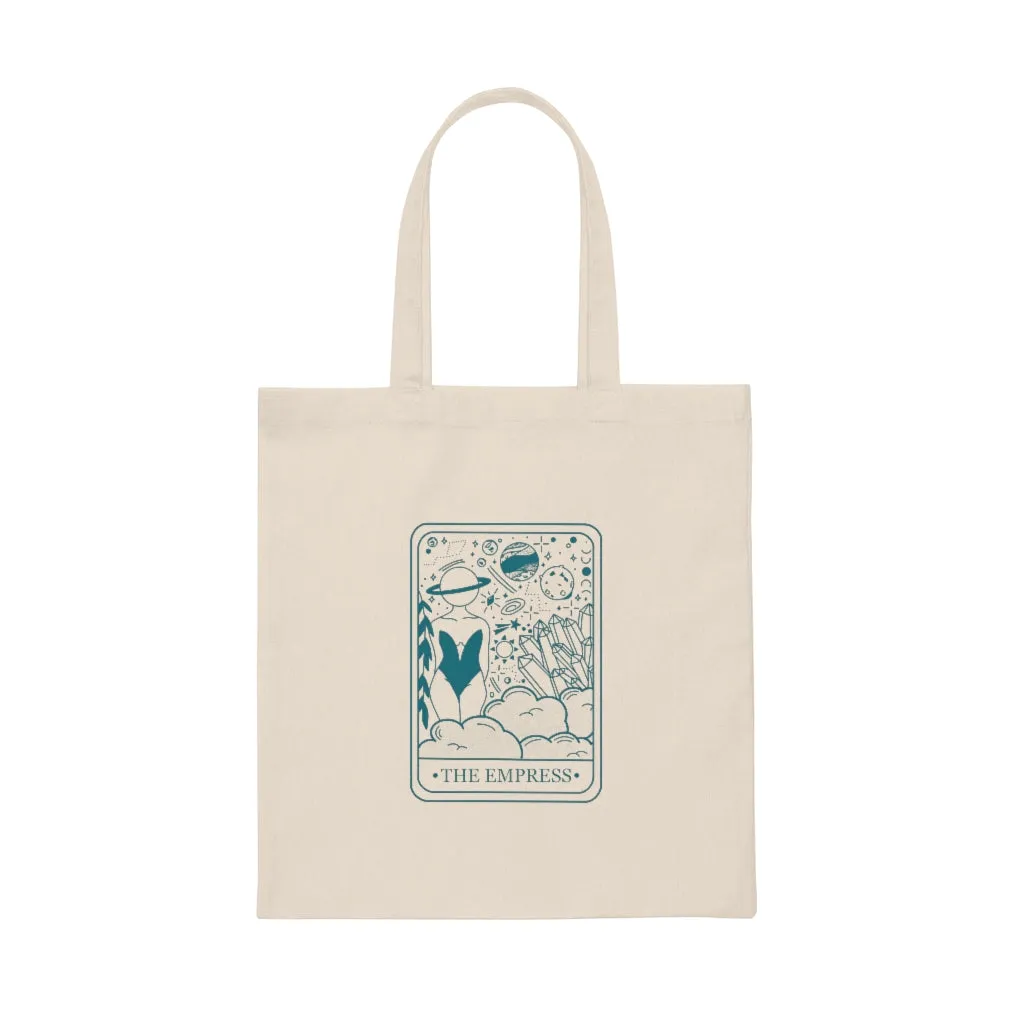 The Empress Tarot Card Canvas Tote