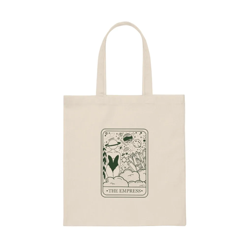 The Empress Tarot Card Canvas Tote