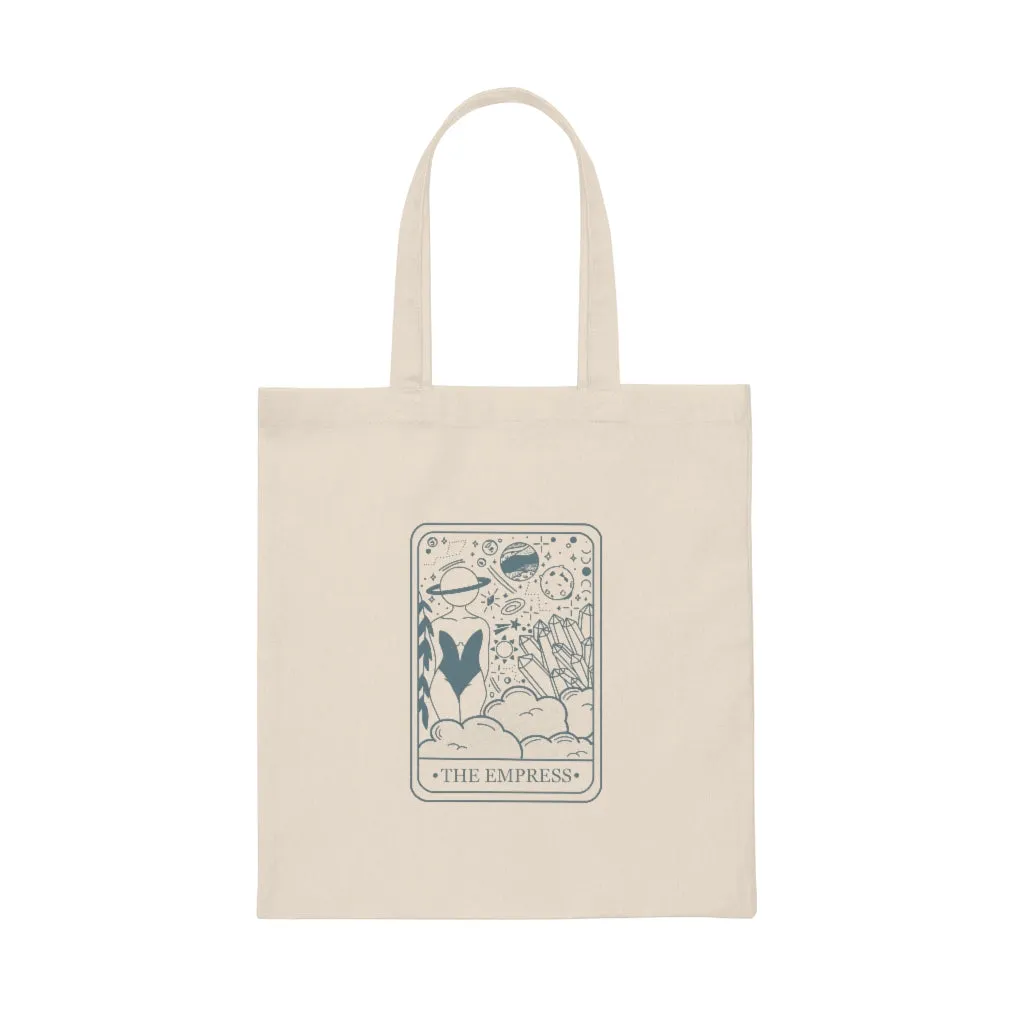 The Empress Tarot Card Canvas Tote