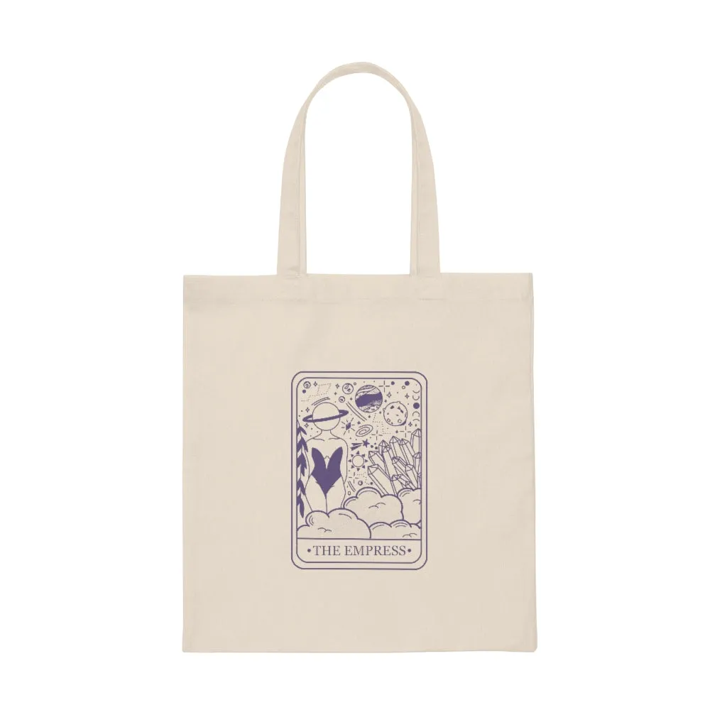 The Empress Tarot Card Canvas Tote