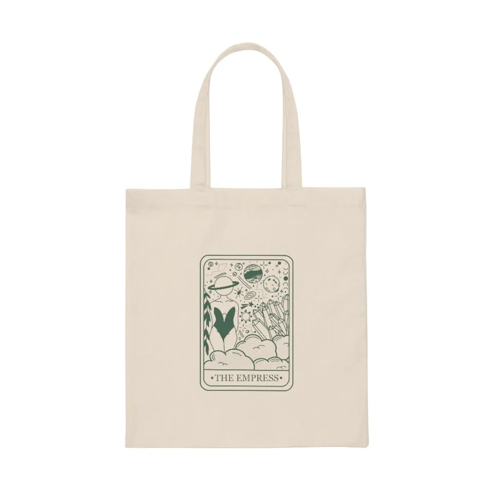 The Empress Tarot Card Canvas Tote