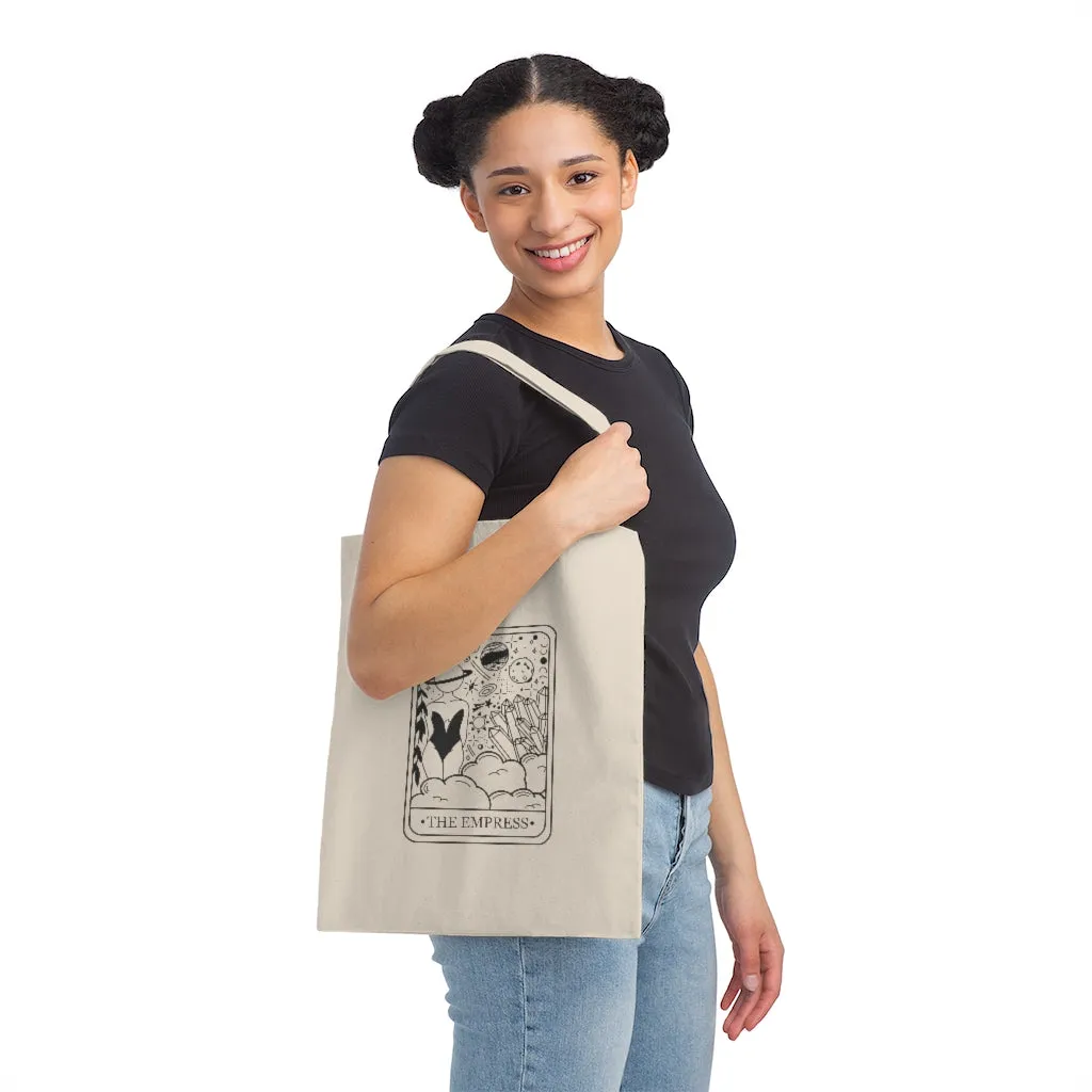 The Empress Tarot Card Canvas Tote