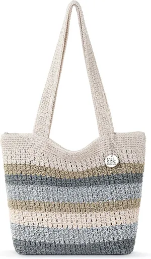 The Sak Casual Classics Hand-Crochet Tote, Desert Stripe