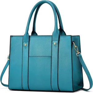 The Tote Bag Crossbody Purses for Women Shoulder Bag Handbags PU Leather Top Handle Bags with zipper