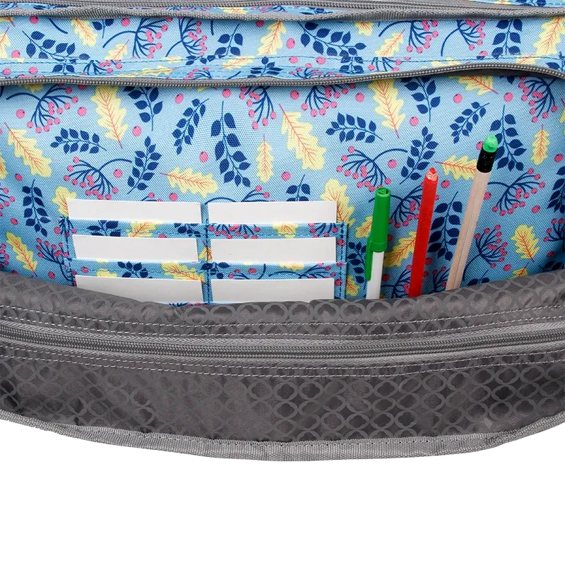 Thomas Laptop Messenger Bag in Sky Leaves - Final Sale