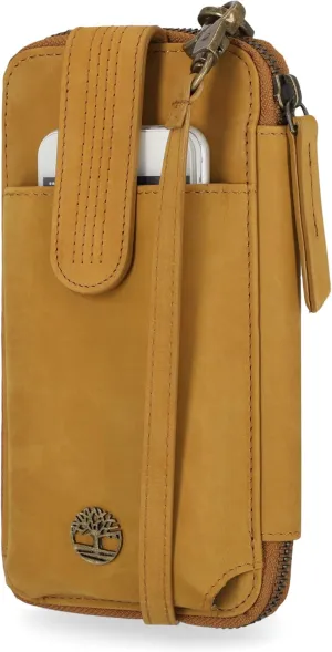 Timberland Women's RFID Leather Phone Crossbody Wallet Bag