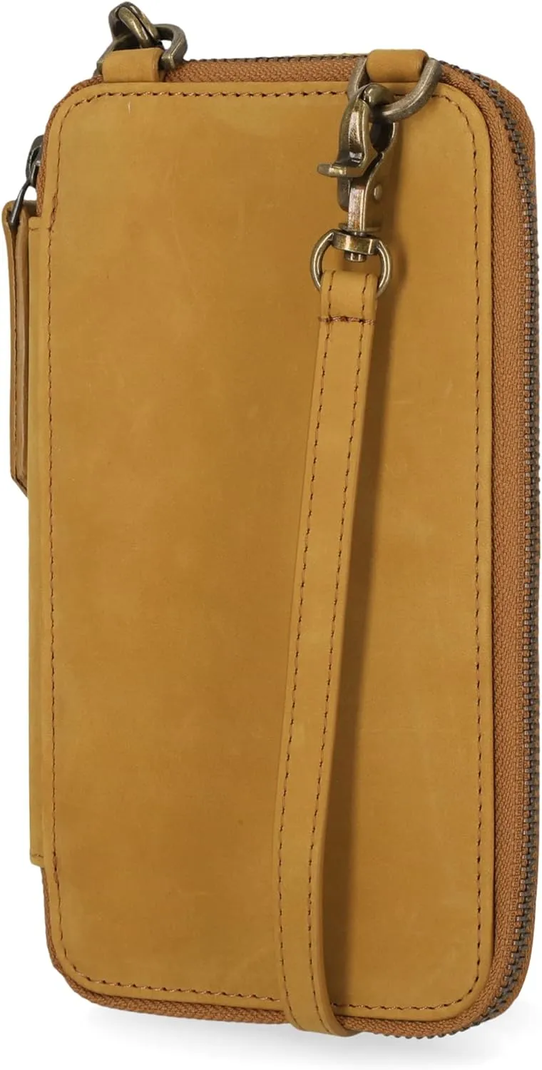 Timberland Women's RFID Leather Phone Crossbody Wallet Bag