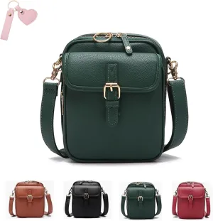 Tojoyride Crossbody Bag, Urvashi Crossbody Bag with 10 Rfid Shielding Compartments, Vintage Anti Theft Purse