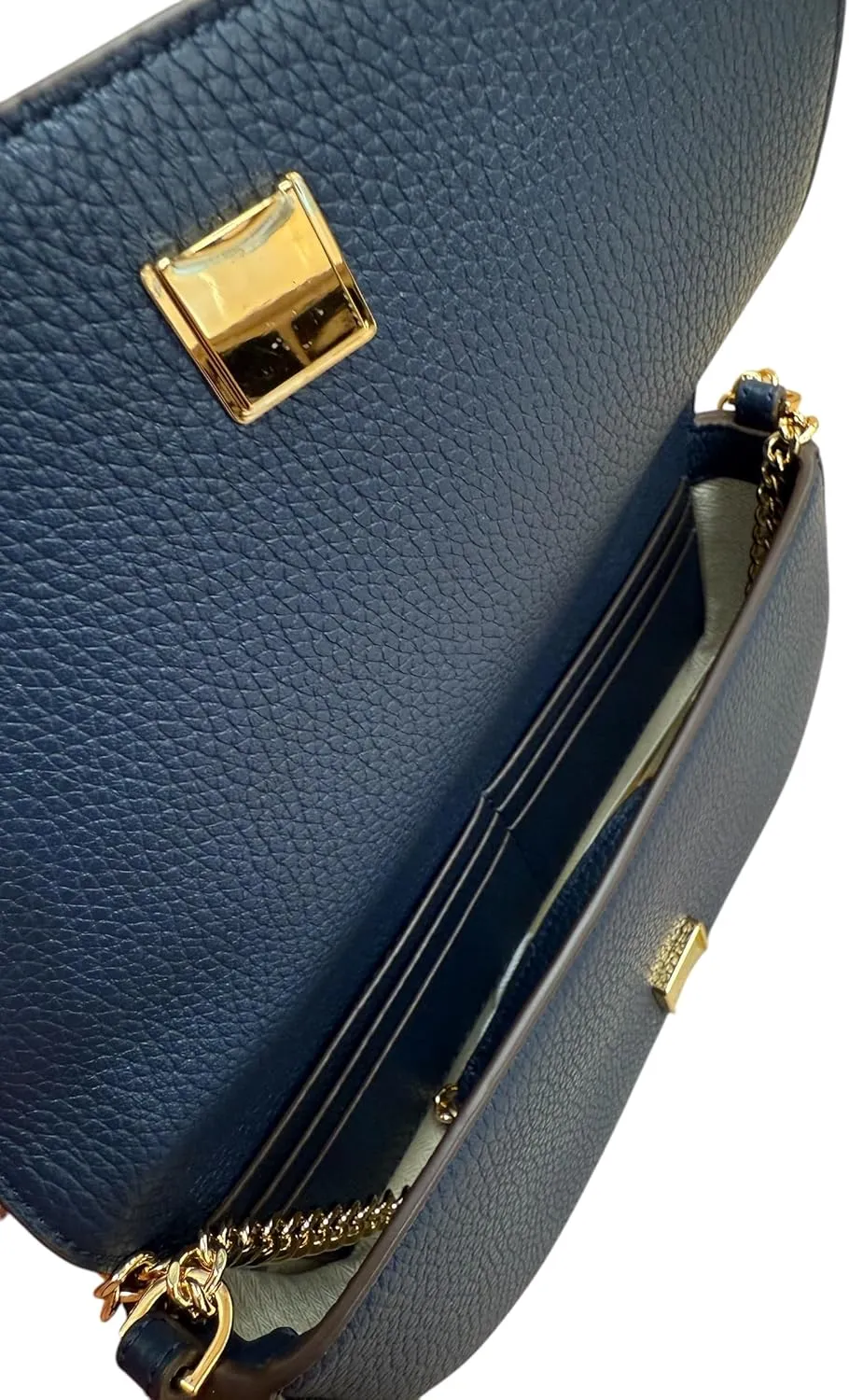 Tory Burch Women Chelsea Pebbled Leather Crossbody Shoulder bag