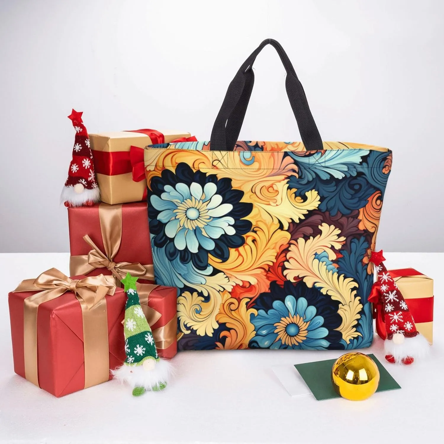 Tote Bag for Women Grocery Bag Reusable Shopping Bag Antarctic Peninsula Handbag Foldable Shoulder Bag