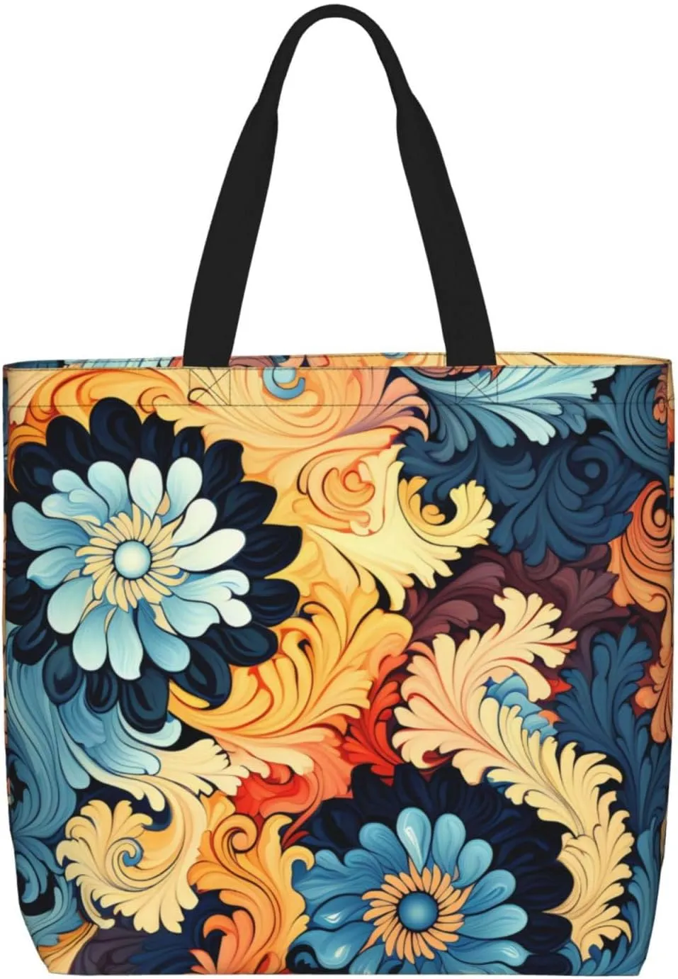Tote Bag for Women Grocery Bag Reusable Shopping Bag Antarctic Peninsula Handbag Foldable Shoulder Bag