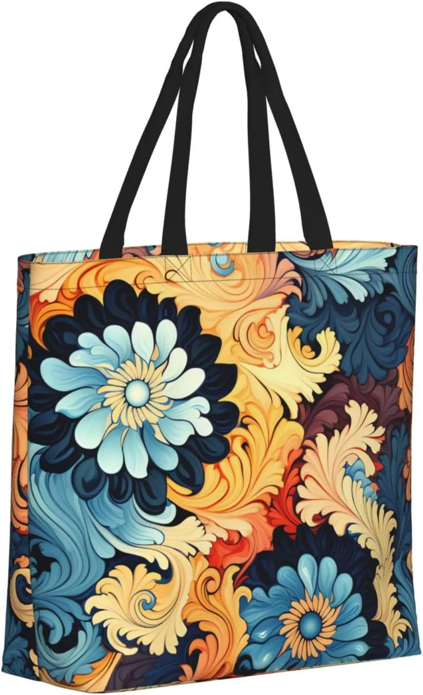 Tote Bag for Women Grocery Bag Reusable Shopping Bag Antarctic Peninsula Handbag Foldable Shoulder Bag