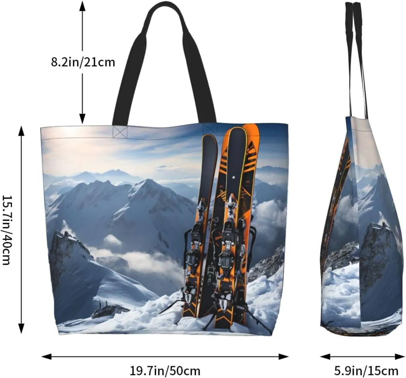 Tote Bag for Women Grocery Bag Reusable Shopping Bag Succulent Plant Handbag Foldable Shoulder Bag