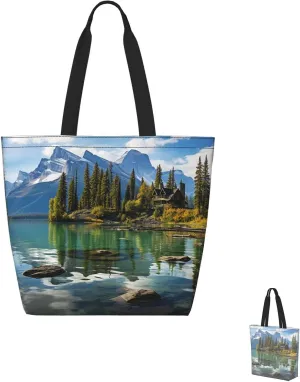 Tote Bag for Women Grocery Bag Reusable Shopping Bag Universe Starry Stars Handbag Foldable Shoulder Bag
