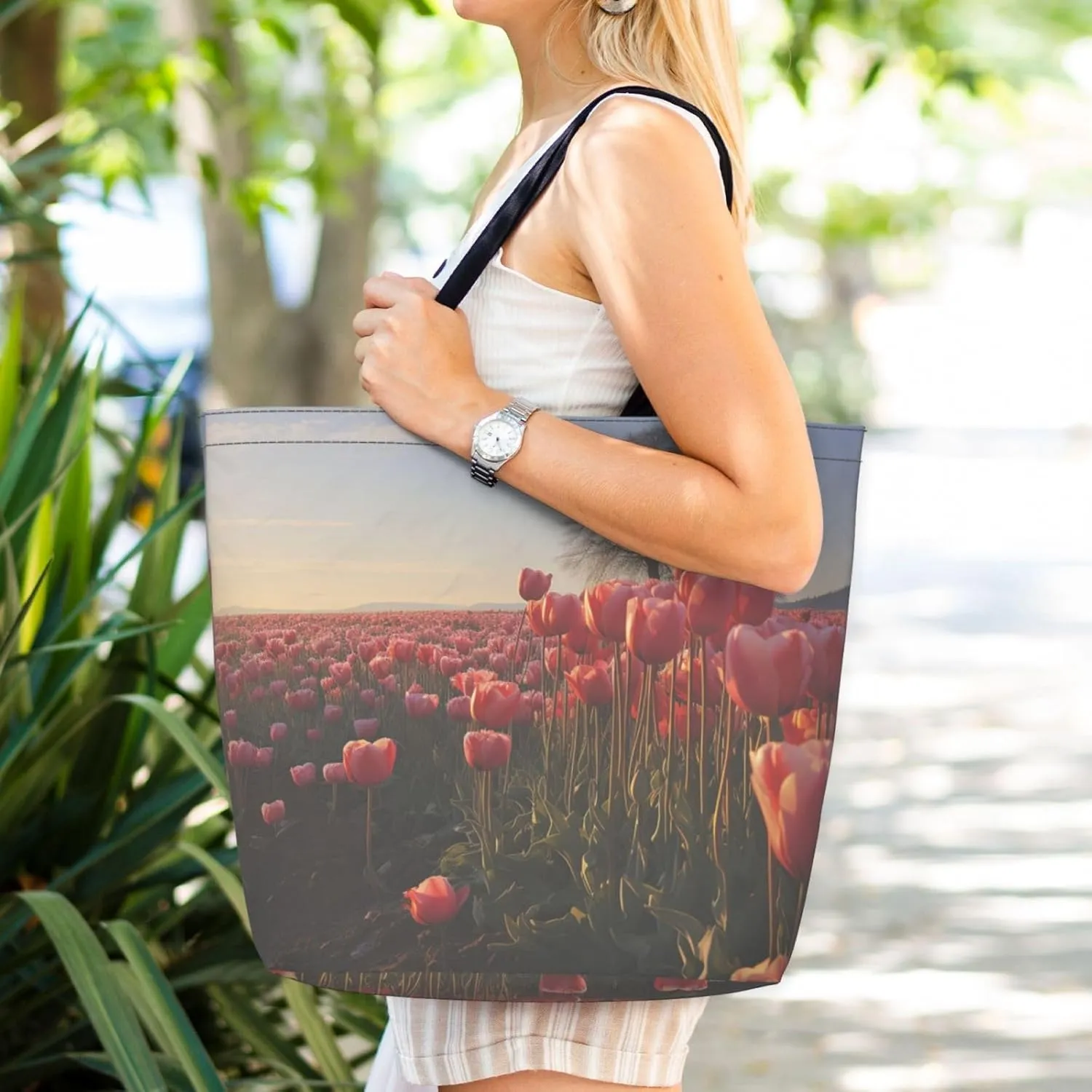 Tote Bag for Women Grocery Bag Reusable Shopping Bag Universe Starry Stars Handbag Foldable Shoulder Bag