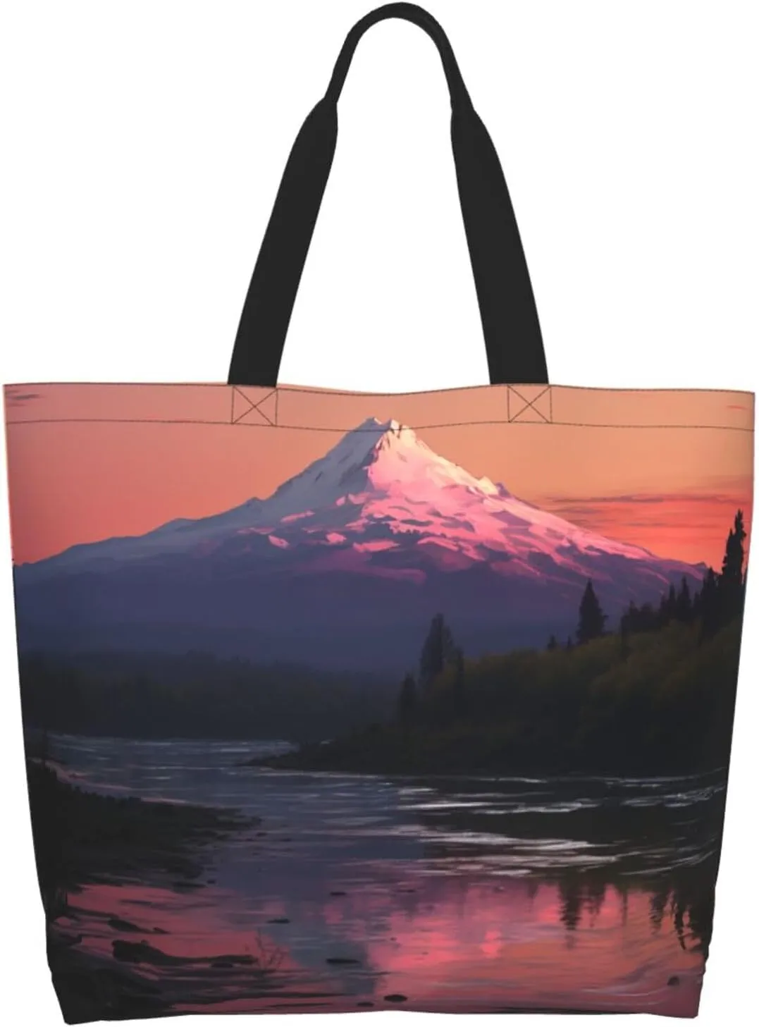 Tote Bag for Women Grocery Bag Reusable Shopping Bag Watermelon beautiful Handbag Foldable Shoulder Bag