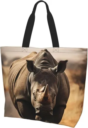 Tote Bag for Women Grocery Bag Reusable Shopping Bag Zebras on Brown Grass Field Handbag Foldable Shoulder Bag